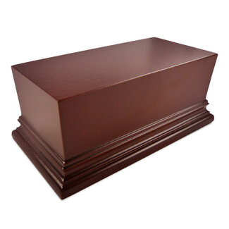 Green Stuff World Display Plinth - Rectangular 120x60mm - Hazelnut Brown