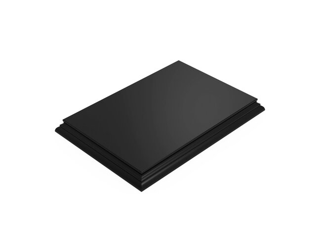 Green Stuff World Display Plinth - Rectangular 220x150mm - Black