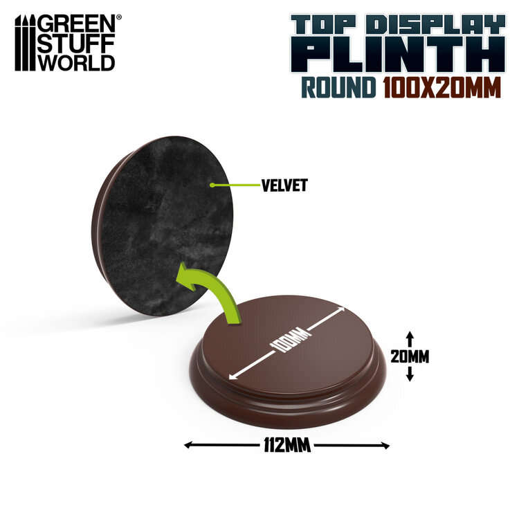 Green Stuff World Green Stuff World: Display Plinth - Round 100mm - Hazelnut Brown