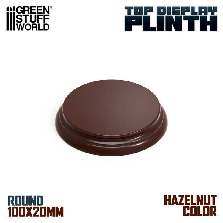 Green Stuff World Green Stuff World: Display Plinth - Round 100mm - Hazelnut Brown