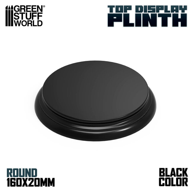 Green Stuff World Green Stuff World: Display Plinth - Round 160mm - Black