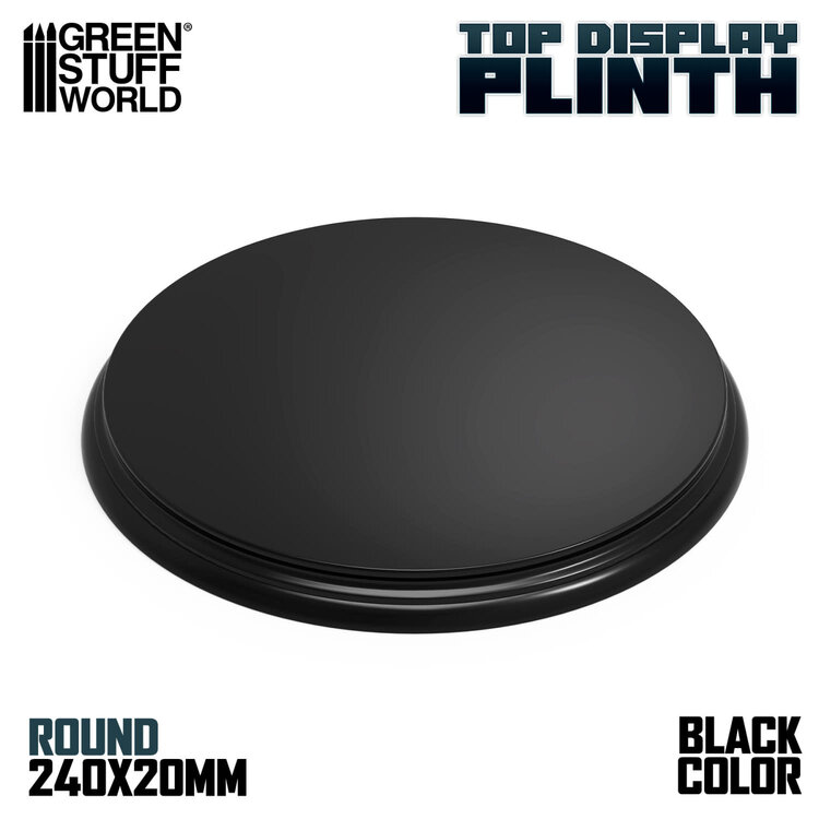 Green Stuff World Green Stuff World: Display Plinth - Round 240mm - Black