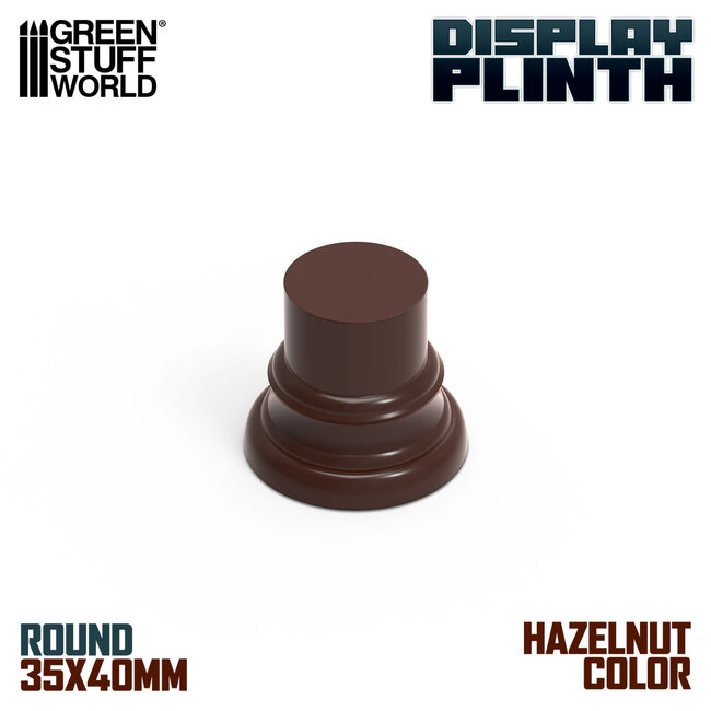 Green Stuff World Green Stuff World: Display Plinth - Round 35mm - Hazelnut Brown