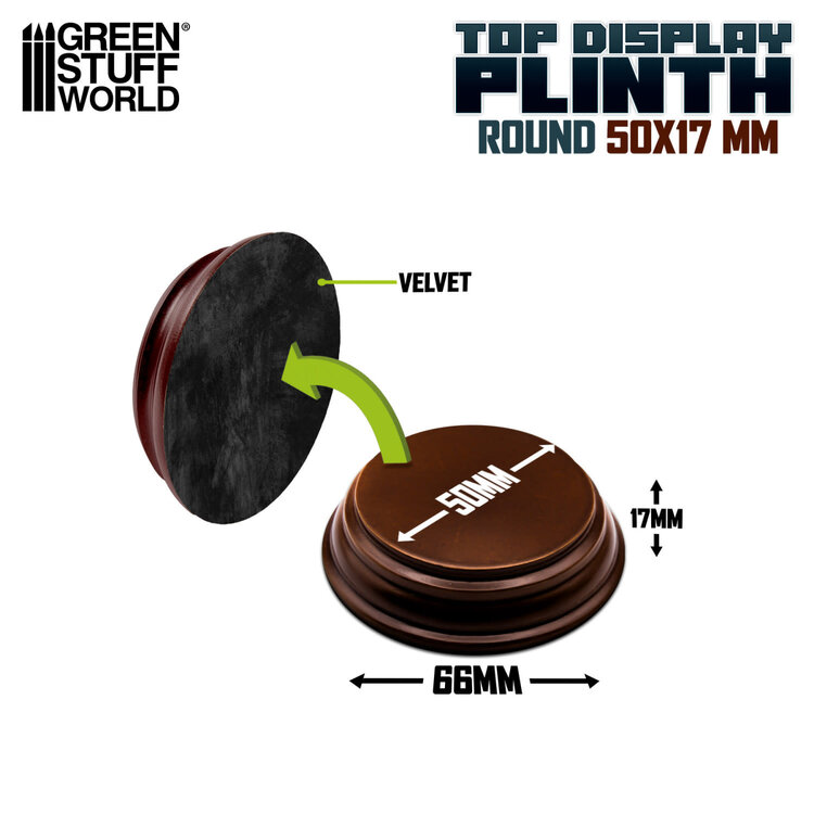Green Stuff World Green Stuff World: Display Plinth - Round 50mm - Hazelnut Brown