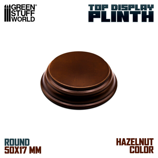 Green Stuff World Green Stuff World: Display Plinth - Round 50mm - Hazelnut Brown