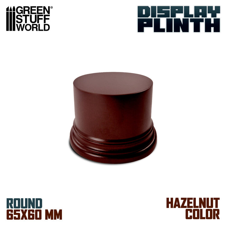 Green Stuff World Green Stuff World: Display Plinth - Round 65mm - Hazelnut Brown