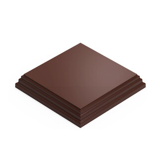 Green Stuff World Display Plinth - Square 100mm - Hazelnut Brown