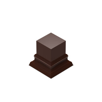 Green Stuff World Display Plinth - Square 30mm - Hazelnut Brown