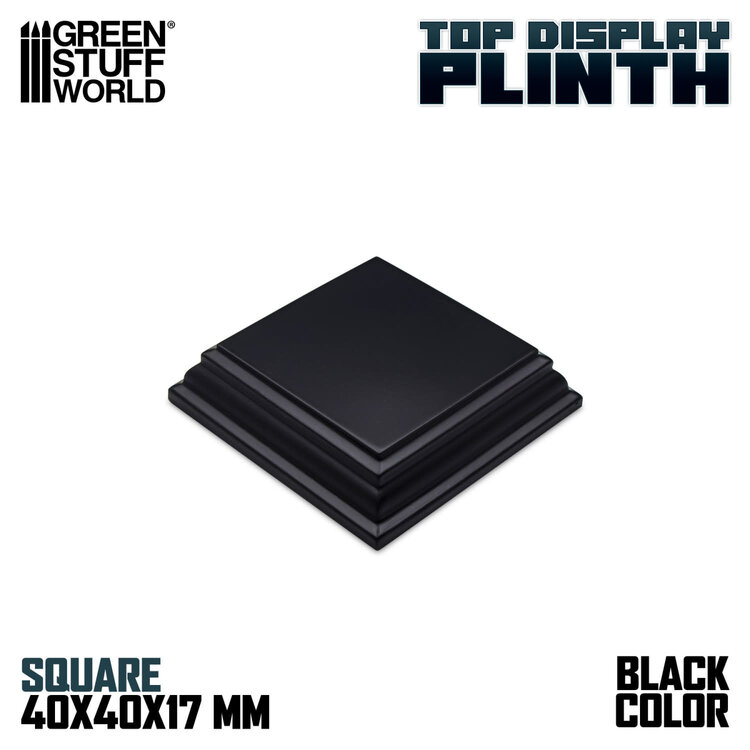 Green Stuff World Green Stuff World: Display Plinth - Suqare 40mm - Black