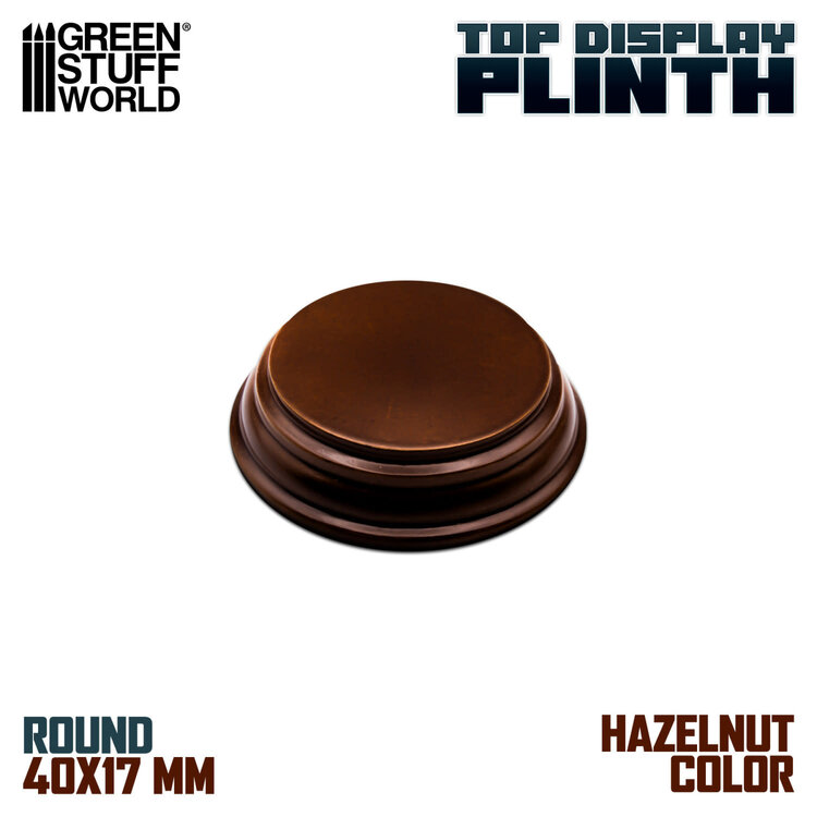 Green Stuff World Green Stuff World: Display Plinth - Round 40mm - Hazelnut Brown
