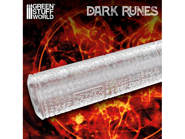 Green Stuff World Rolling Pin - Dark Runes