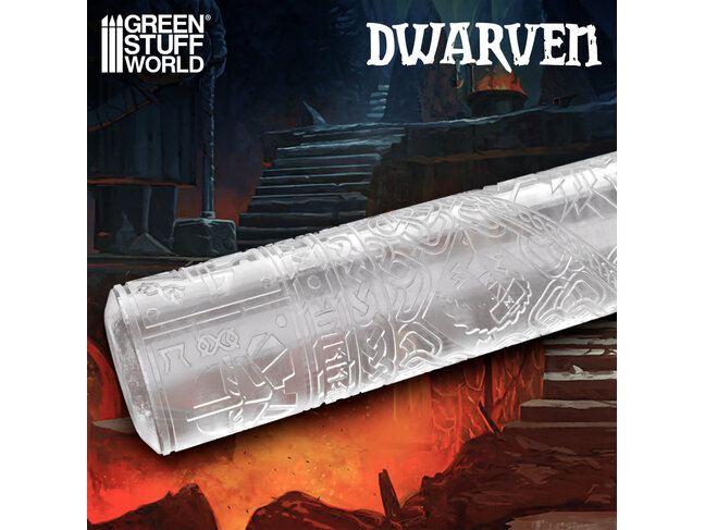 Green Stuff World Rolling Pin - Dwarven