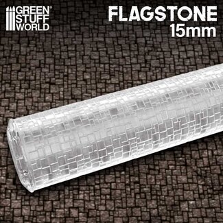 Green Stuff World Rolling Pin - Flagstone 15mm