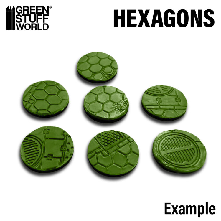 Green Stuff World Green Stuff World: Rolling Pin - Hexagons