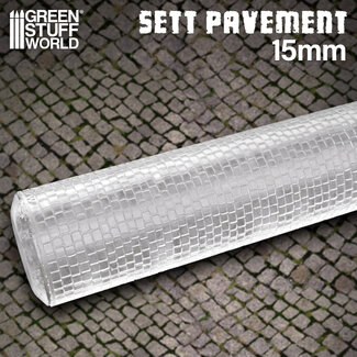 Green Stuff World Rolling Pin - Sett Pavement - Small