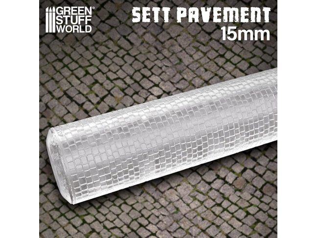 Green Stuff World Rolling Pin - Sett Pavement - Small