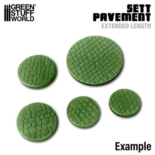 Green Stuff World Green Stuff World: Rolling Pin - Sett Pavement - Small