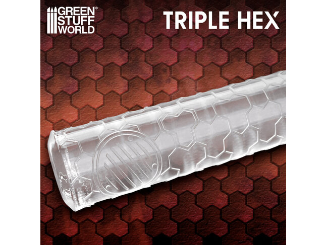 Green Stuff World Rolling Pin - Triple Hex