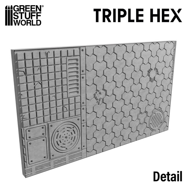 Green Stuff World Green Stuff World: Rolling Pin - Triple Hex