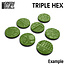 Green Stuff World Green Stuff World: Rolling Pin - Triple Hex