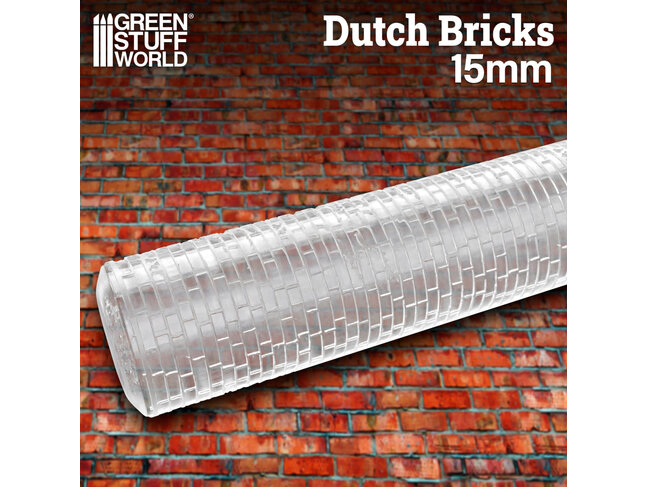 Green Stuff World Rolling Pin - Dutch Bricks - Large