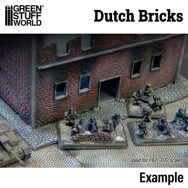 Green Stuff World Green Stuff World: Rolling Pin - Dutch Bricks - Large