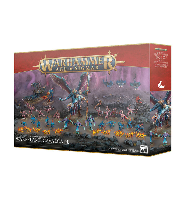 Games Workshop Warhammer Warhammer Age of Sigmar - Battleforce: Disciples of Tzeentch - Warpflame Cavalcade