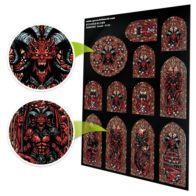 Green Stuff World Green Stuff World: Stained Glass - Demonic - Small