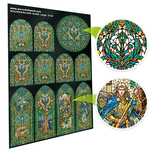 Green Stuff World Green Stuff World: Stained Glass - Elven - Large