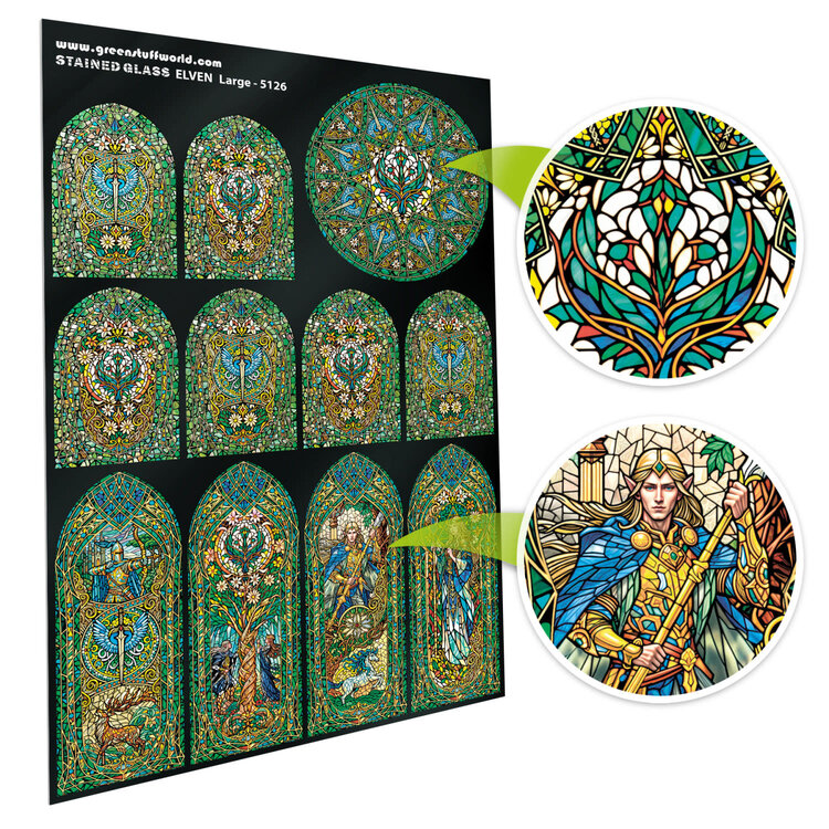 Green Stuff World Green Stuff World: Stained Glass - Elven - Large