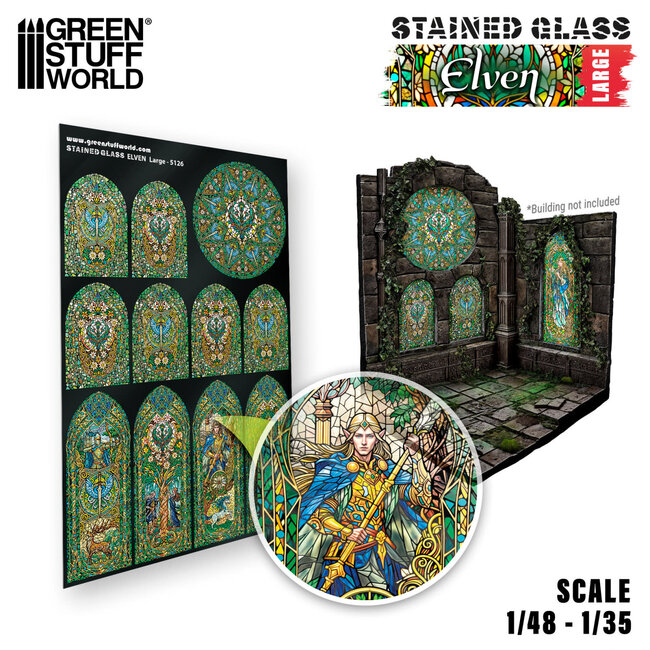 Green Stuff World Green Stuff World: Stained Glass - Elven - Large