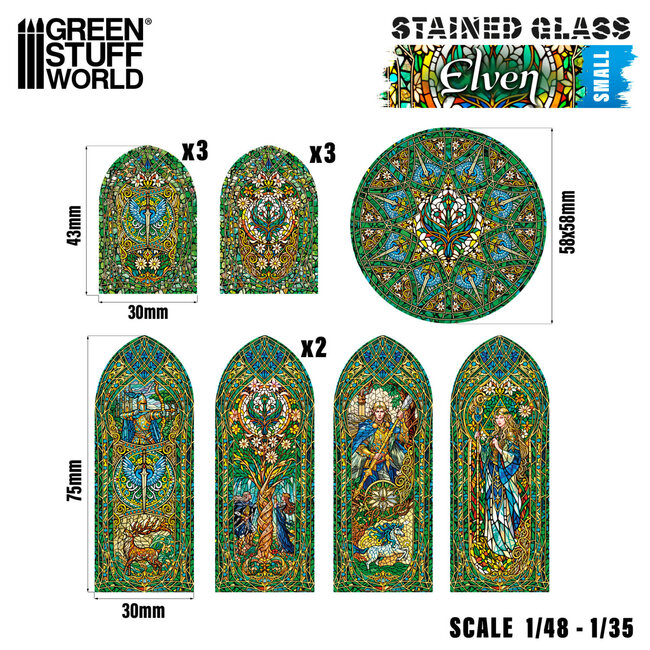 Green Stuff World Green Stuff World: Stained Glass - Elven - Small