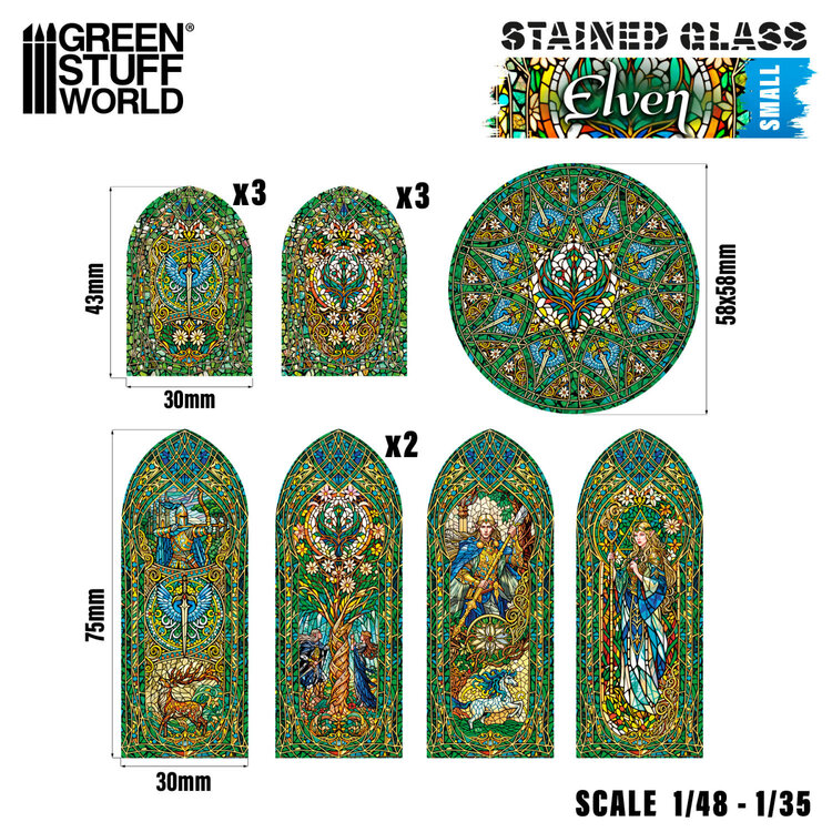Green Stuff World Green Stuff World: Stained Glass - Elven - Small