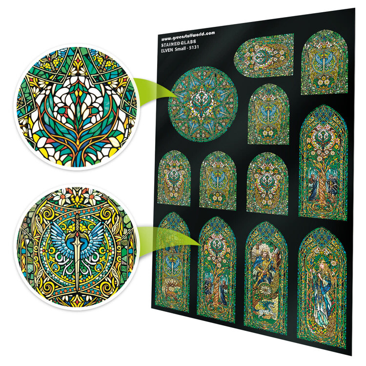 Green Stuff World Green Stuff World: Stained Glass - Elven - Small