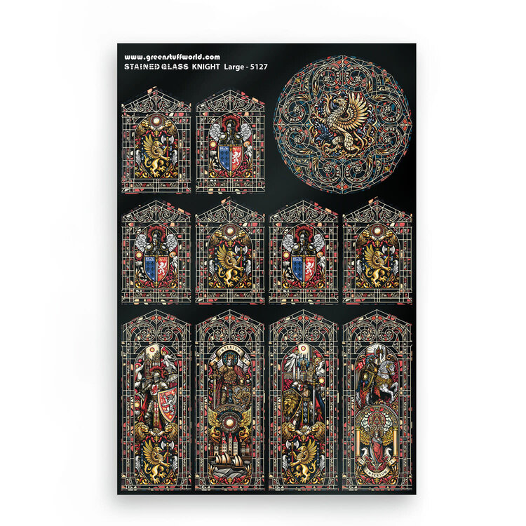 Green Stuff World Green Stuff World: Stained Glass - Knight - Large