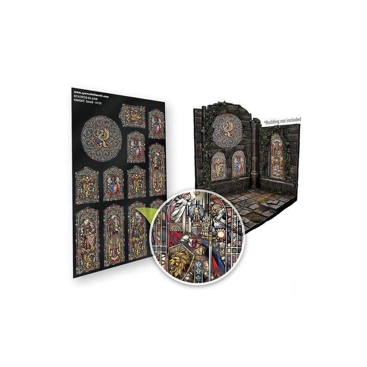 Green Stuff World Green Stuff World: Stained Glass - Knight - Small