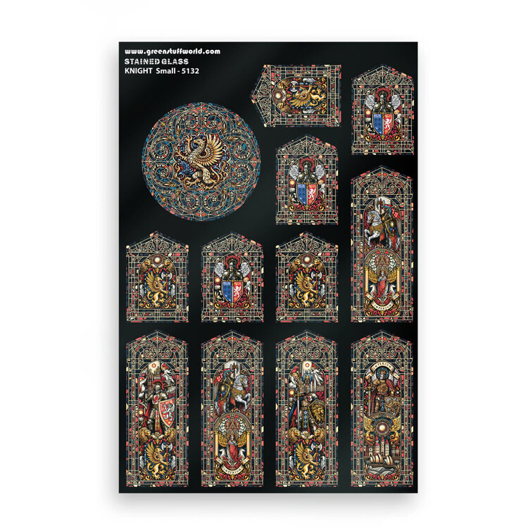 Green Stuff World Green Stuff World: Stained Glass - Knight - Small