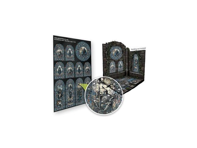 Green Stuff World Stained Glass - Skeleton - Large