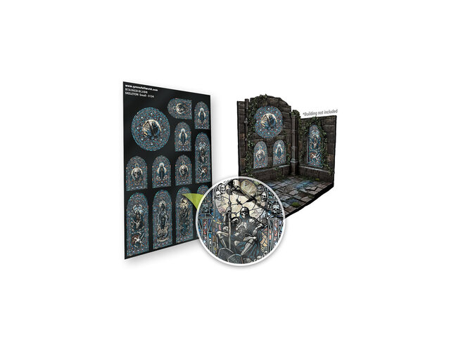 Green Stuff World Stained Glass - Skeleton - Small