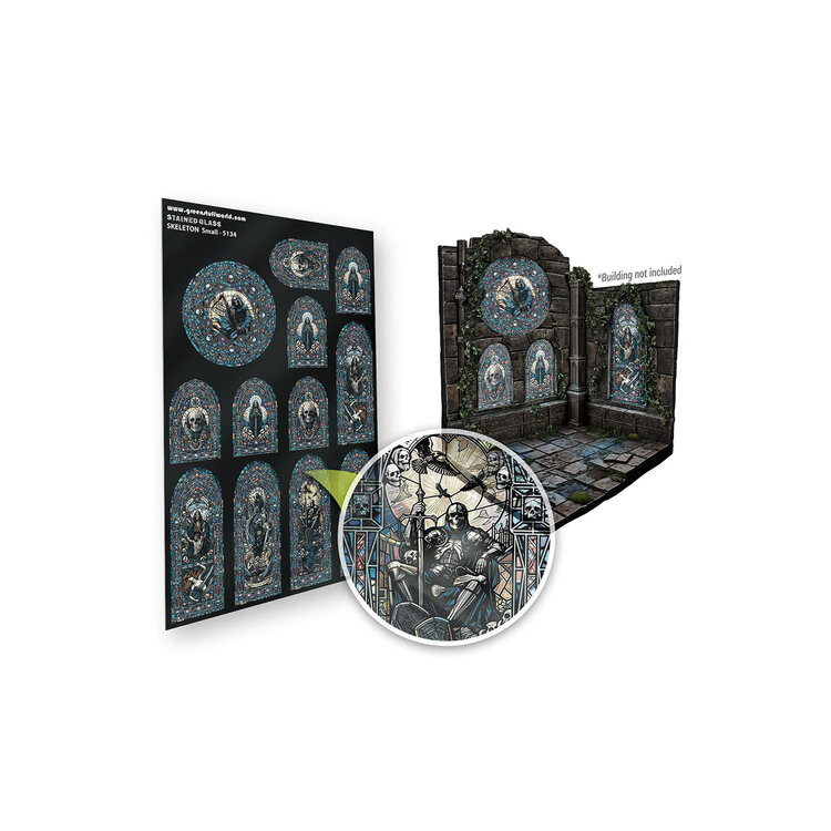 Green Stuff World Green Stuff World: Stained Glass - Skeleton - Small