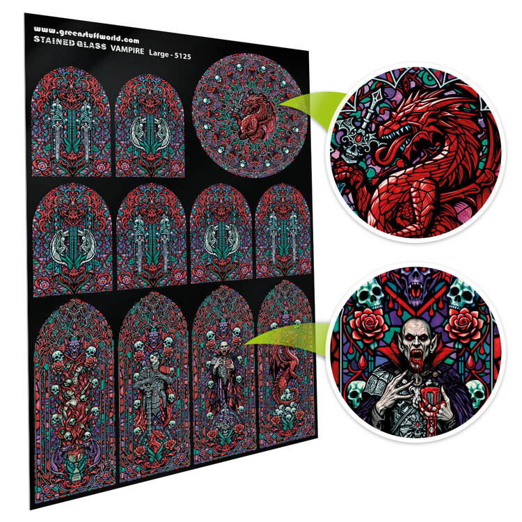 Green Stuff World Green Stuff World: Stained Glass - Vampire - Large