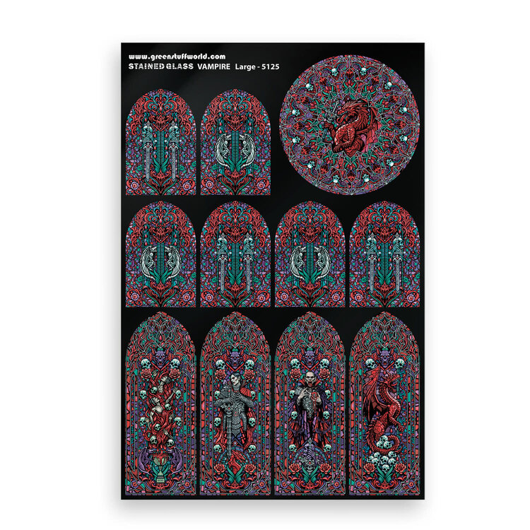 Green Stuff World Green Stuff World: Stained Glass - Vampire - Large