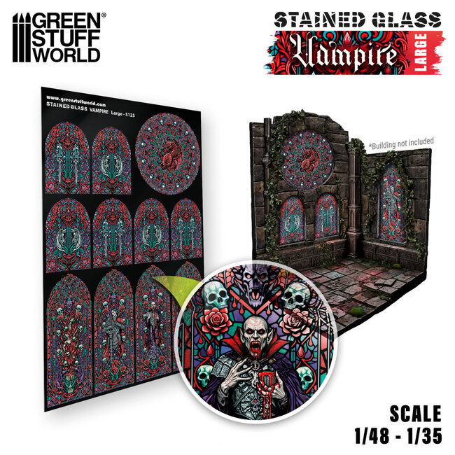 Green Stuff World Green Stuff World: Stained Glass - Vampire - Large