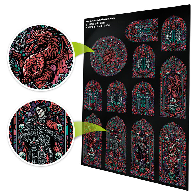 Green Stuff World Green Stuff World: Stained Glass - Vampire - Small