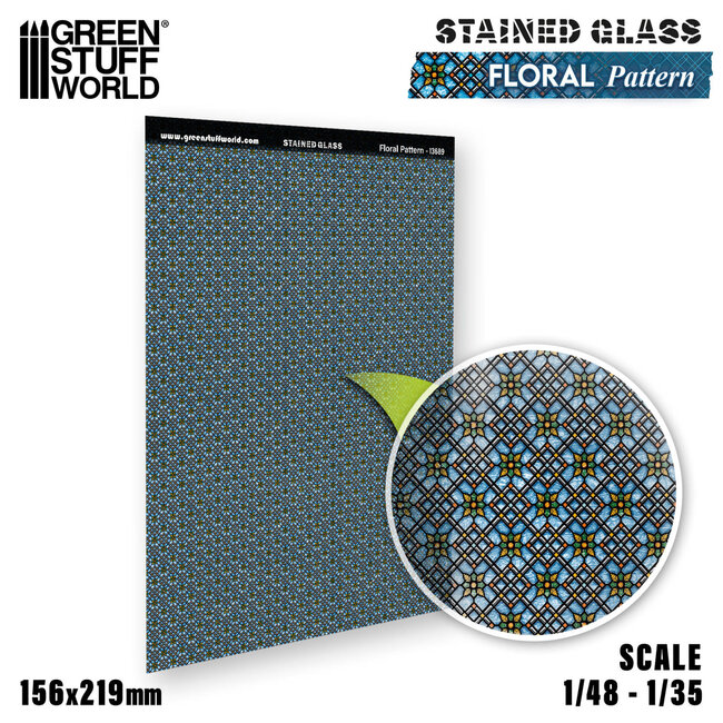 Green Stuff World Green Stuff World: Stained Glass - Floral Pattern