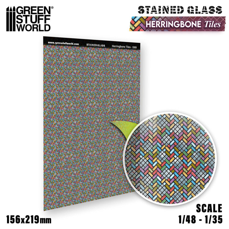 Green Stuff World Green Stuff World: Stained Glass - Herringbone Tiles