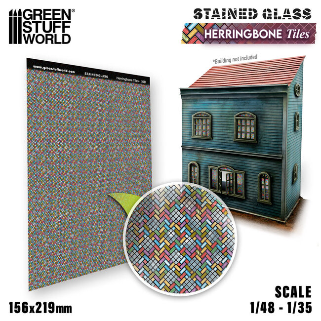 Green Stuff World Green Stuff World: Stained Glass - Herringbone Tiles