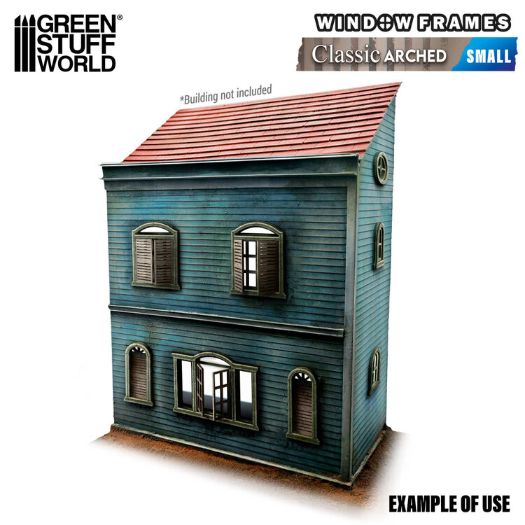 Green Stuff World Green Stuff World: Miniature Windows - Arched Classic - Small