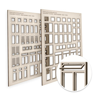 Green Stuff World Miniature Windows - Basic Square - Small
