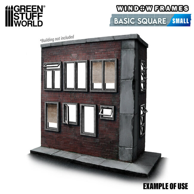 Green Stuff World Green Stuff World: Miniature Windows - Basic Square - Small